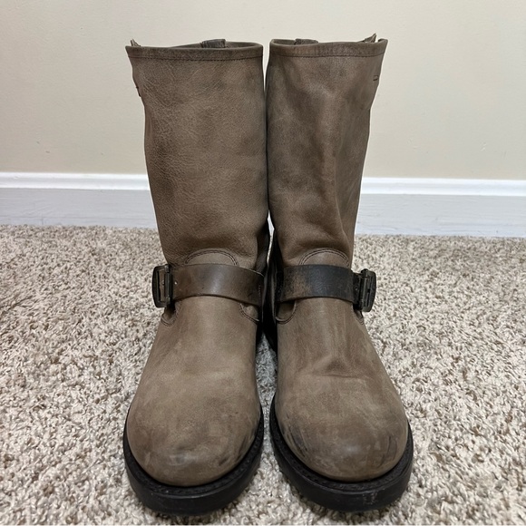 FRYE Veronica Short Leather Boots Buckle Detail Women’s Size 8 - Picture 2 of 15